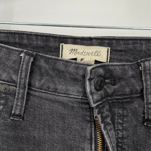 Madewell The Curvy Perfect Vintage Jeans Sz 31 High Rise Stretch Crop Denim Gray - Picture 4 of 12